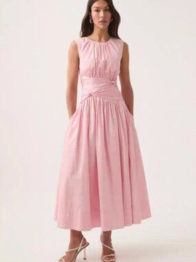 knee length dresses for ladies Maia Off Shoulder Midi – The One Night Stand Rental main image 0